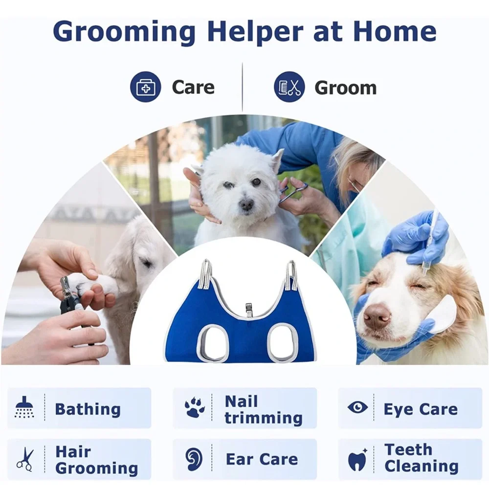 🆕 Pet Grooming Hammock for Small Dogs